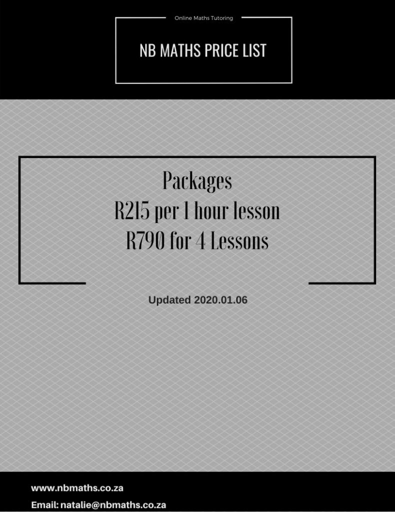 Lesson Pricing – NBMaths